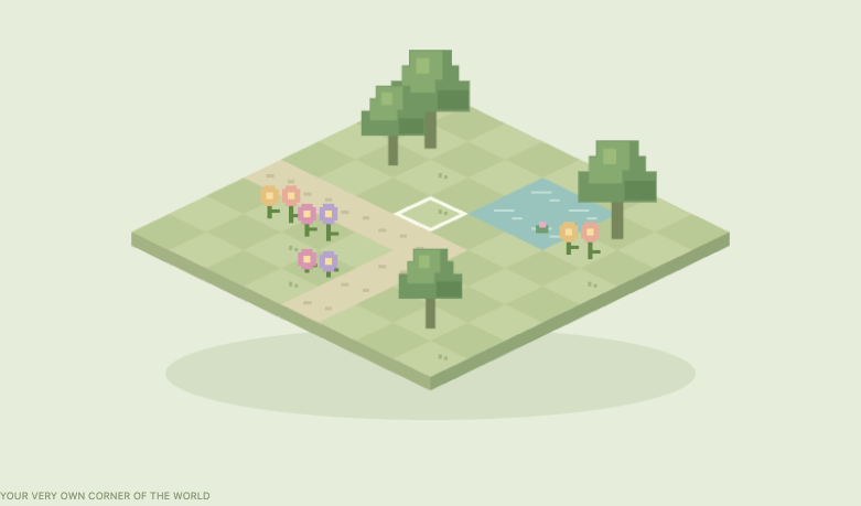 Pixel Garden working app preview